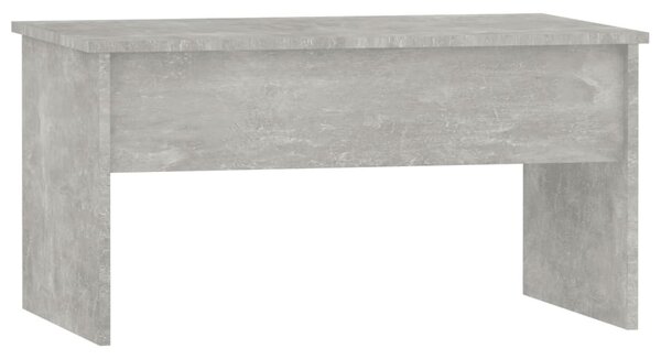 Betonszürke szerelt fa dohányzóasztal 80 x 50,5 x 41,5 cm