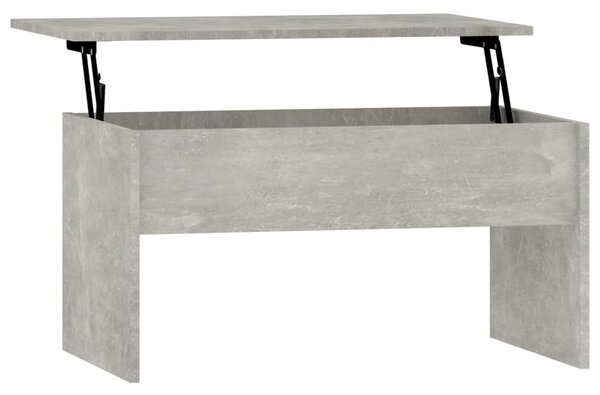 Betonszürke szerelt fa dohányzóasztal 80 x 50,5 x 41,5 cm