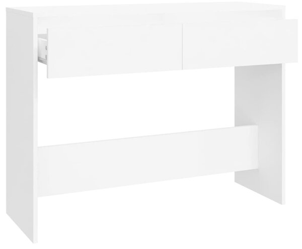 Fehér szerelt fa tálalóasztal 100 x 35 x 76,5 cm