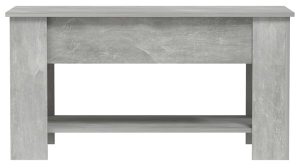 Betonszürke szerelt fa dohányzóasztal 101 x 49 x 52 cm