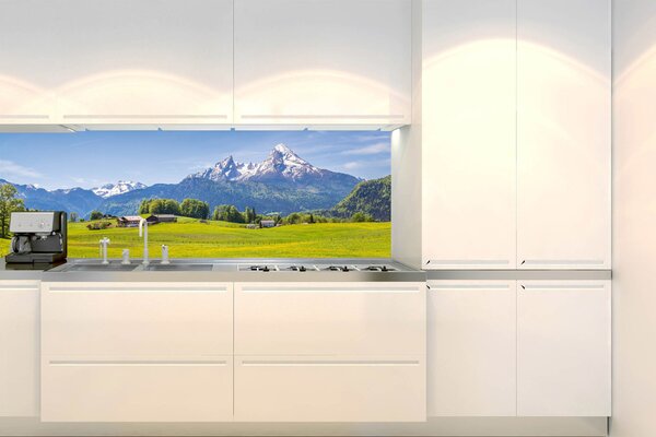 Konyhai fotótapéta - alpesi kilátás 180 x 60 cm