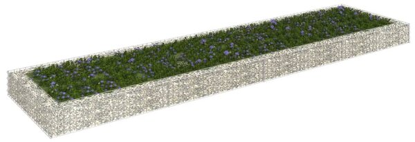 Horganyzott acél gabion magaságyás 400 x 100 x 20 cm