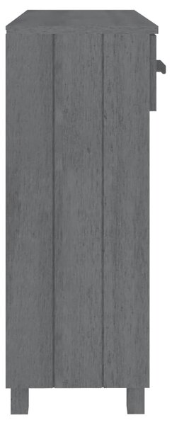 HAMAR sötétszürke tömör fenyőfa tálalóasztal 90 x 35 x 90 cm