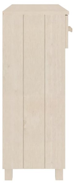 HAMAR mézbarna tömör fenyőfa tálalóasztal 90 x 35 x 90 cm
