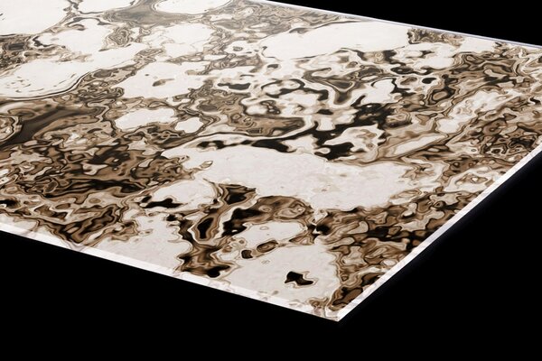 Plexi a konyhapult mögött durva kő - 60 x 60 cm