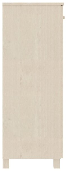 HAMAR mézbarna tömör fenyőfa cipőszekrény 85 x 40 x 108 cm