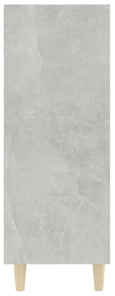 Betonszürke szerelt fa tálalószekrény 69,5 x 32,5 x 90 cm