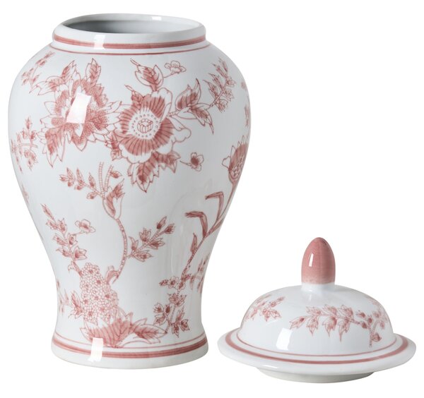 Fedeles váza SEWILLA Porcelán 38 cm Piros/fehér