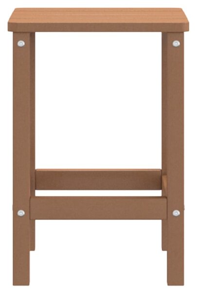 Barna HDPE kerti Adirondack asztal 38 x 38 x 46 cm