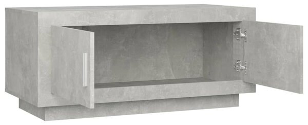 Betonszürke szerelt fa dohányzóasztal 102x 50 x 45 cm