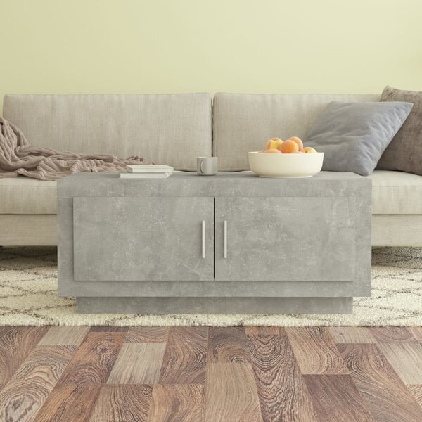 Betonszürke szerelt fa dohányzóasztal 102x 50 x 45 cm