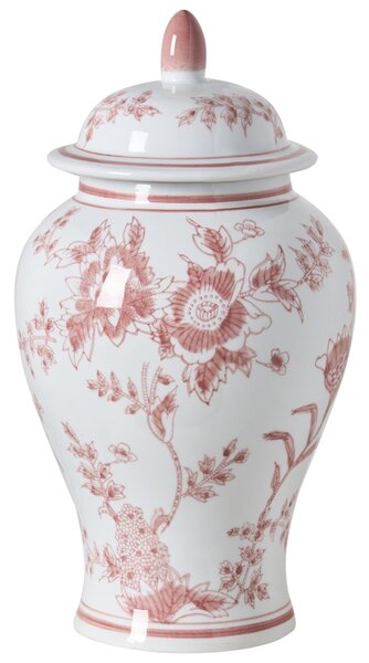 Fedeles váza SEWILLA Porcelán 38 cm Piros/fehér