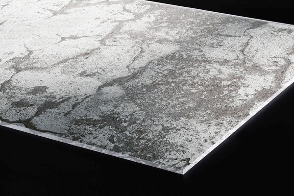 Plexi a konyhapult mögött szürke töredezett fal - 80 x 60 cm