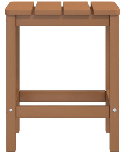 Barna HDPE kerti Adirondack asztal 38 x 38 x 46 cm