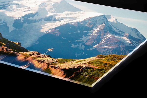 Plexi a konyhapult mögött lac blanc-tó - 240 x 60 cm