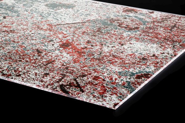 Plexi a konyhapult mögött régi fémlemez - 60 x 60 cm