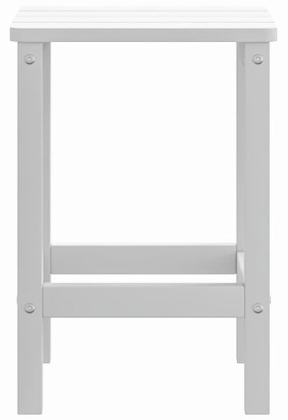 Fehér HDPE kerti adirondack asztal 38 x 38 x 46 cm