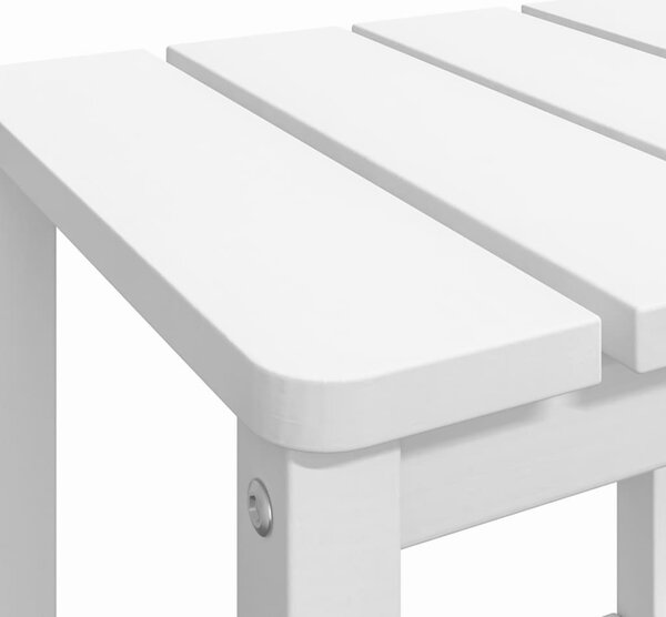 Fehér HDPE kerti adirondack asztal 38 x 38 x 46 cm