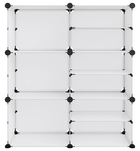 Átlátszó polipropilén cipőtartó 84 x 31,5 x 93 cm