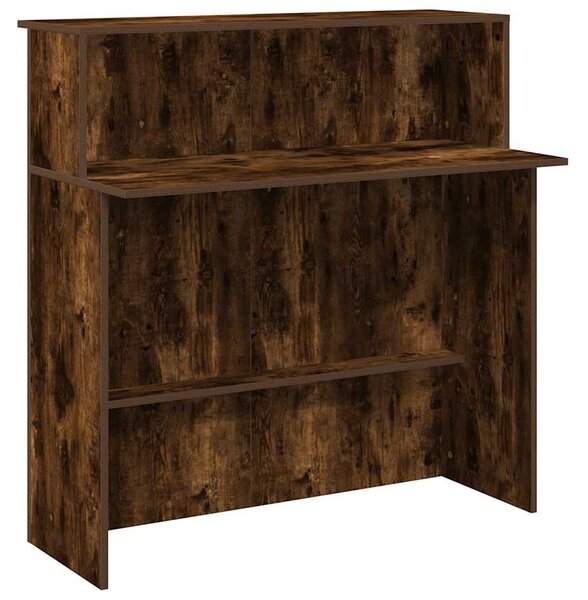 Recepciós pult füstös tölgy 100x50x103,5 cm szerelt fa