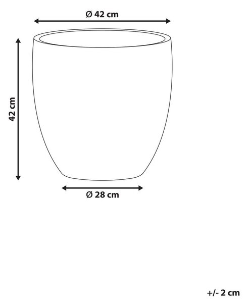 Virágcserép BAIYUN 42 cm Fekete