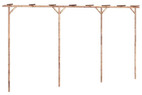 Bambusz pergola 385 x 40 x 205 cm