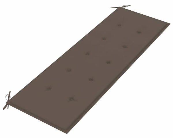 Tömör tíkfa Batavia pad tópszínű párnával 150 cm