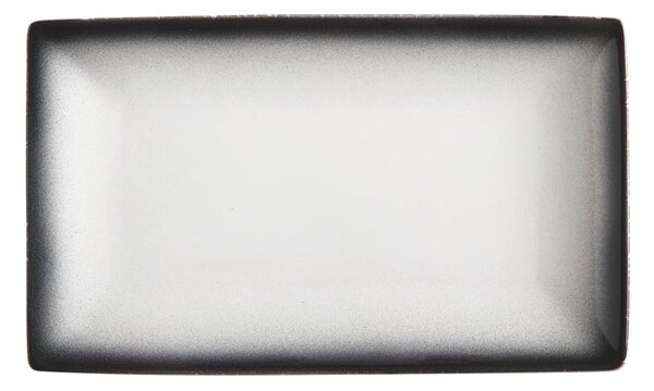 Caviar fehér-fekete kerámia tányér, 27,5 x 16 cm - Maxwell & Williams