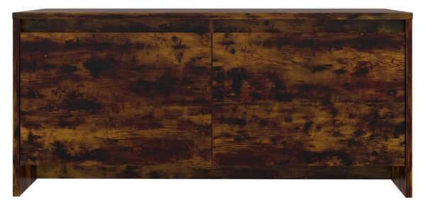 Füstös tölgy színű szerelt fa dohányzóasztal 90x50x41,5 cm