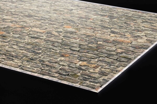 Plexi a konyhapult mögött régi téglafal - 240 x 60 cm
