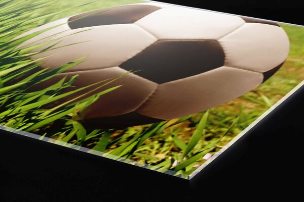 Plexi a konyhapult mögött futball-labda - 80 x 40 cm