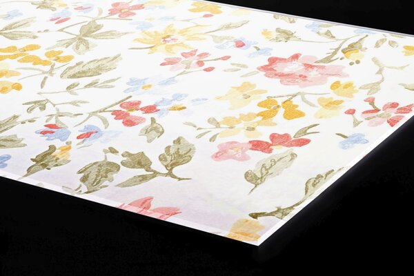 Plexi a konyhapult mögött vintage provence-i minta - 180 x 60 cm