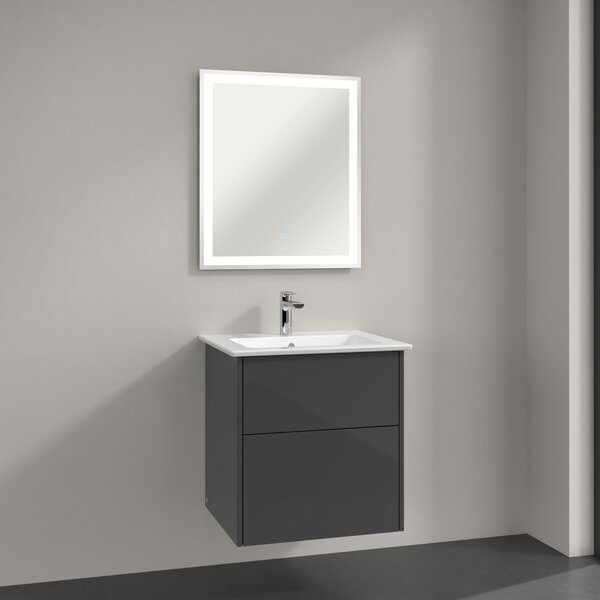 Villeroy & Boch Finero mosdó szekrénnyel és tükörrel 60 cm szürke S00300FPR1