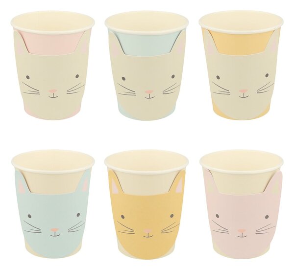 Egyszer használatos papír pohár készlet 8 db-os Cat – Meri Meri