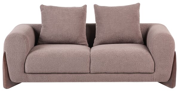 Kanapé 2 személyes VINLIDEN Buklé Barna