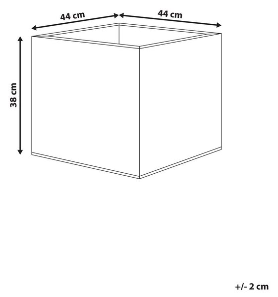 Virágcserép FEIYAN 44 cm Fekete