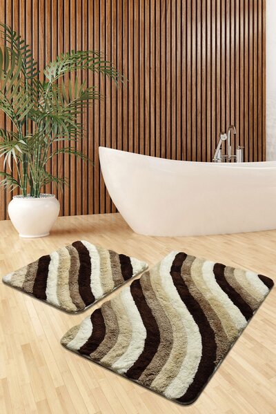 Colorful Akril fürdőszoba szőnyeg szett (2 darab) Multicolor