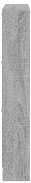 Szürke sonoma színű szerelt fa cipősszekrény 59x17x108 cm