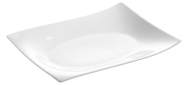 Fehér porcelán szervírozó tányér 22x30 cm Motion – Maxwell & Williams
