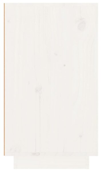 Fehér tömör fenyőfa borszekrény 23 x 34 x 61 cm