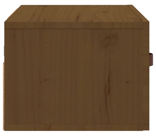 2 db mézbarna falra szerelhető éjjeliszekrény 40 x 29,5 x 22 cm