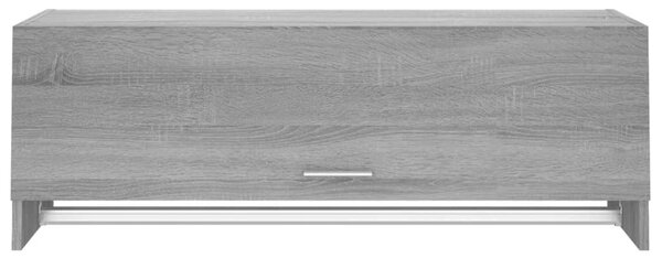 Szürke sonoma színű szerelt fa ruhásszekrény 100 x 32,5 x 35 cm