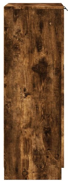 Füstös tölgyszínű szerelt fa cipősszekrény 59 x 35 x 100 cm