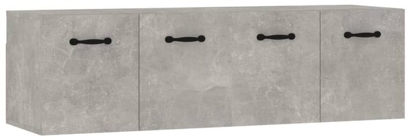 2 db betonszürke szerelt fa faliszekrény 80 x 35 x 36,5 cm