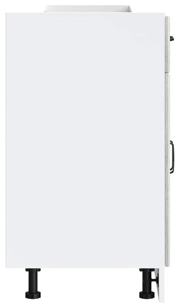 Konyhai alsó szekrény Lucca szürke sonoma szerelt fa