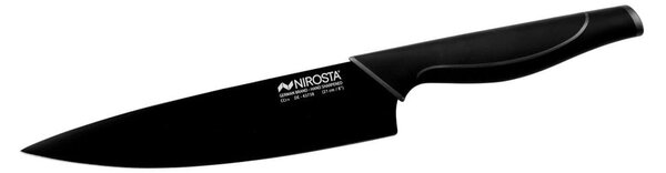 Wave fekete rozsdamentes acél konyhakés - Nirosta