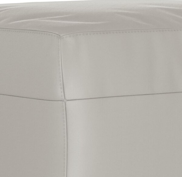 Világosszürke mikroszálas szövet pad 70 x 35 x 41 cm