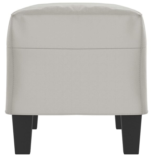 Világosszürke mikroszálas szövet pad 70 x 35 x 41 cm