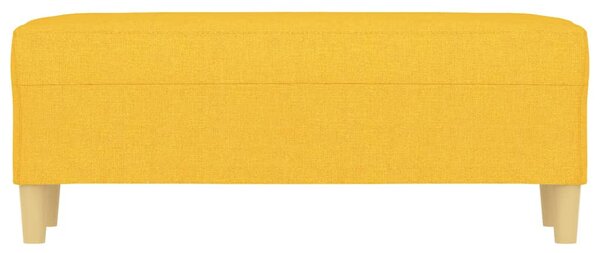 Világossárga szövet pad 100 x 35 x 41 cm