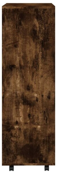 Füstös tölgyszínű szerelt fa ruhásszekrény 80 x 40 x 110 cm